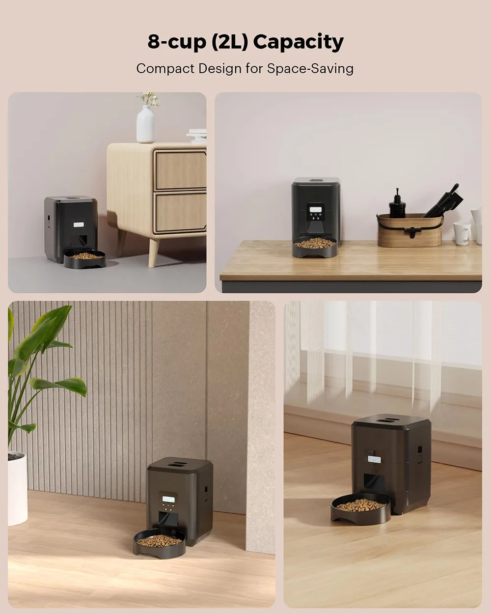 Gambar produk FMA Smart Pet Feeder Automatic Cat Dog Food Dispenser 2L - FM-2BT
