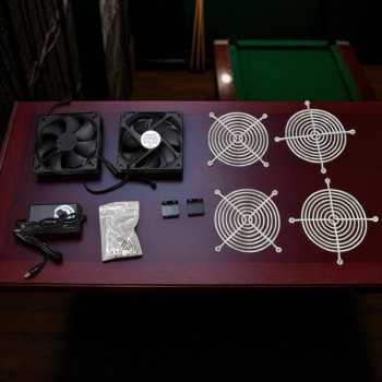 Gambar produk CIXIKEJI Cooling Fan Chassis Cabinet 2700RPM 100-240V EU with Knob 2 Fan - CV12025B12H