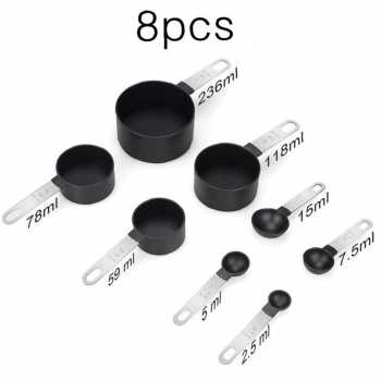 Gambar produk SPOSI Sendok Takar Ukur Cup Measuring Spoon 8 PCS - CF008