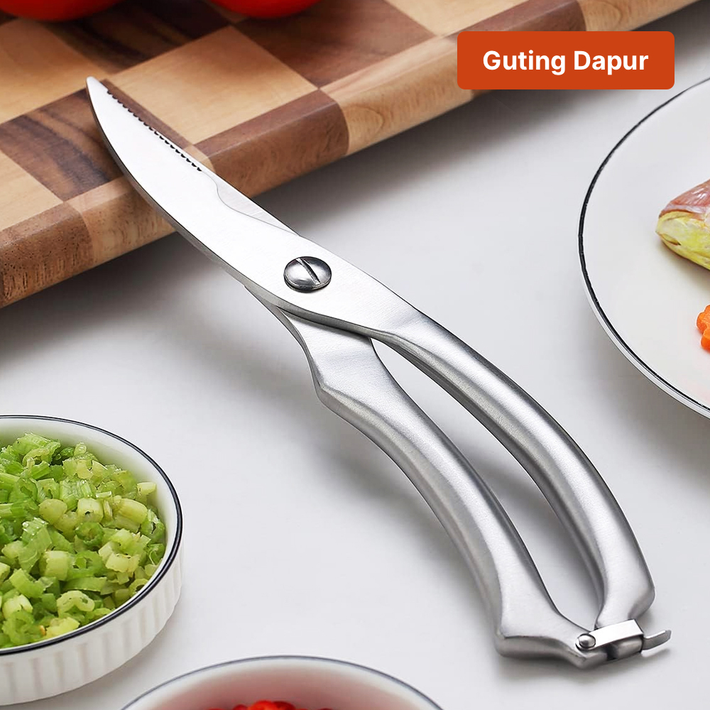 Gambar produk XITUO Gunting Dapur Kitchen Bone Scissors Stainless Steel - HU14