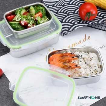 Gambar produk TaffHOME Kotak Makan Anti Tumpah Reguler Lunch Box Stainless Steel 304 550ml - Slyz52