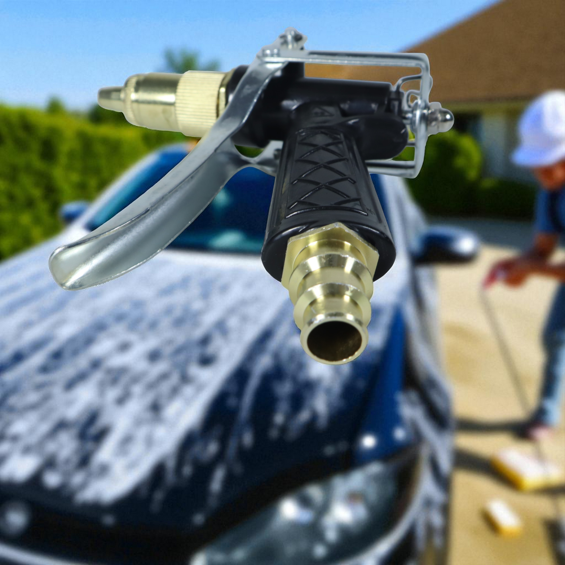 Gambar produk PAGODA Semprotan Air Steam Cuci Mobil Copper Plating Water Gun - DT-GYQ-7