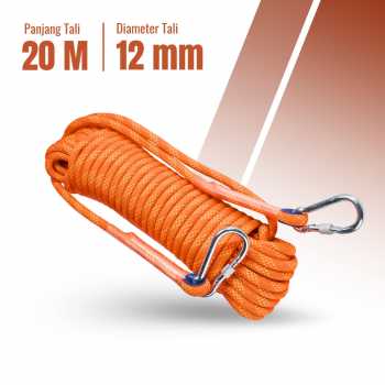 Gambar produk RayMING Tali Outdoor Darurat Panjat Tebing Survival Fire Rope 20M - RM-20
