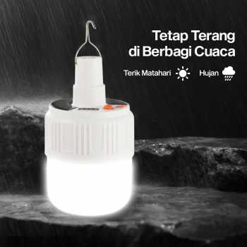 Gambar produk OOBEST Lampu LED Camping Tenda Solar Waterproof Cool White with Remote - ZJ-V51