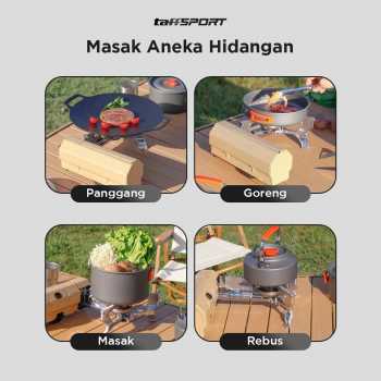 Gambar produk TaffSPORT Kompor Gas Portable Mini Lipat Ultralight Camping Stove - PYB-DKS1001