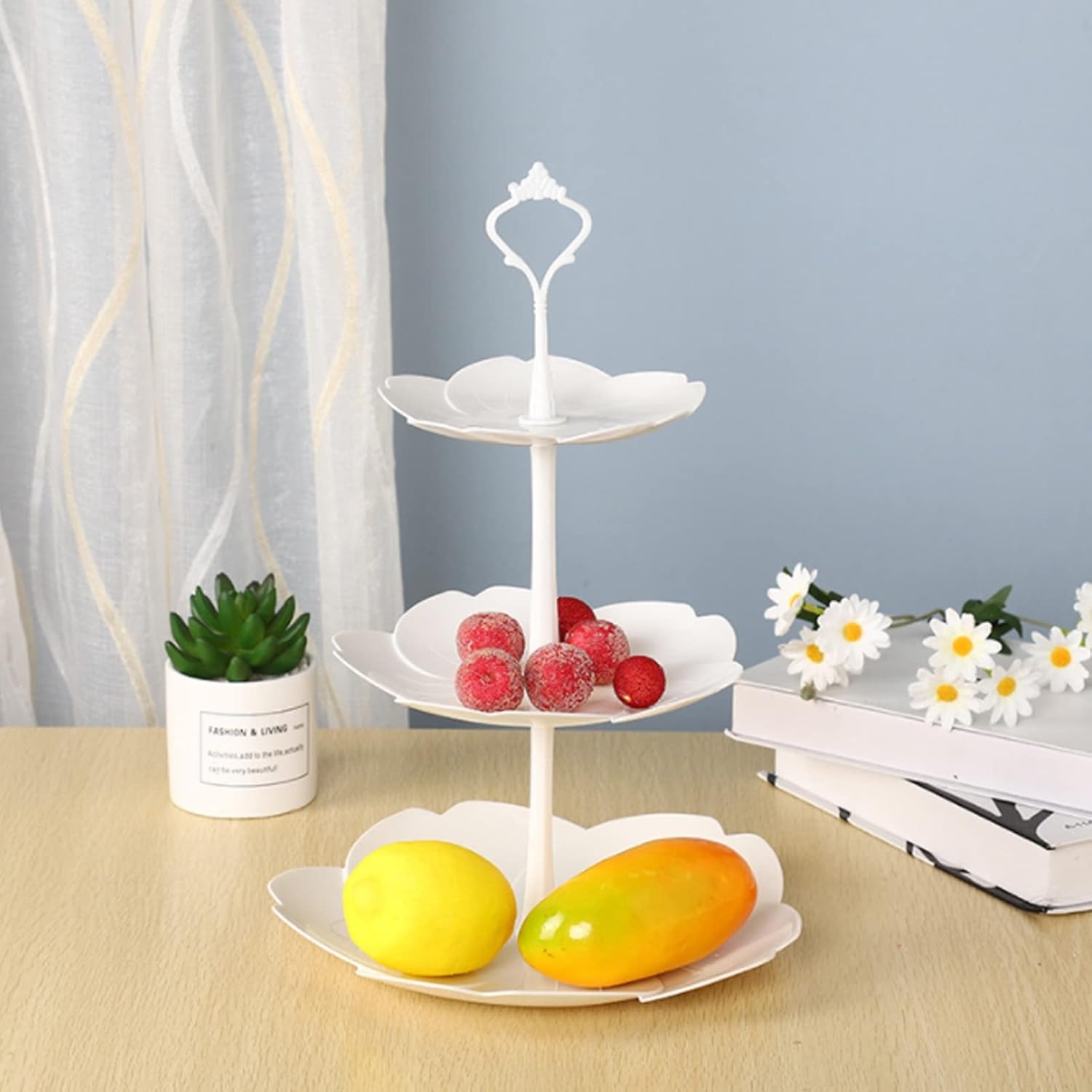 Gambar produk AXOP Rak Kue Susun 3 Tingkat Dessert Cake Rack Table Layer Round - A-13
