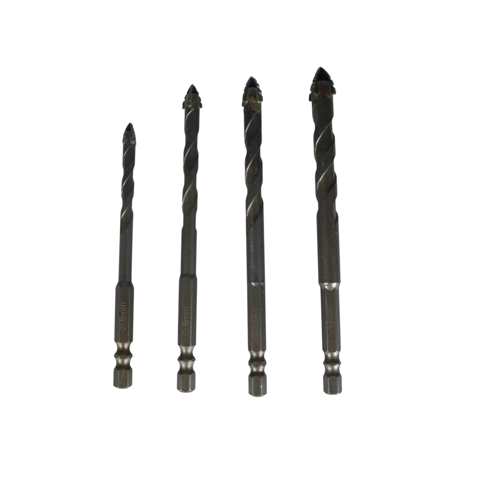 Gambar produk Dinho Mata Bor Four Edge Sawtooth Drill Bit 6-12mm 4 PCS - INU100