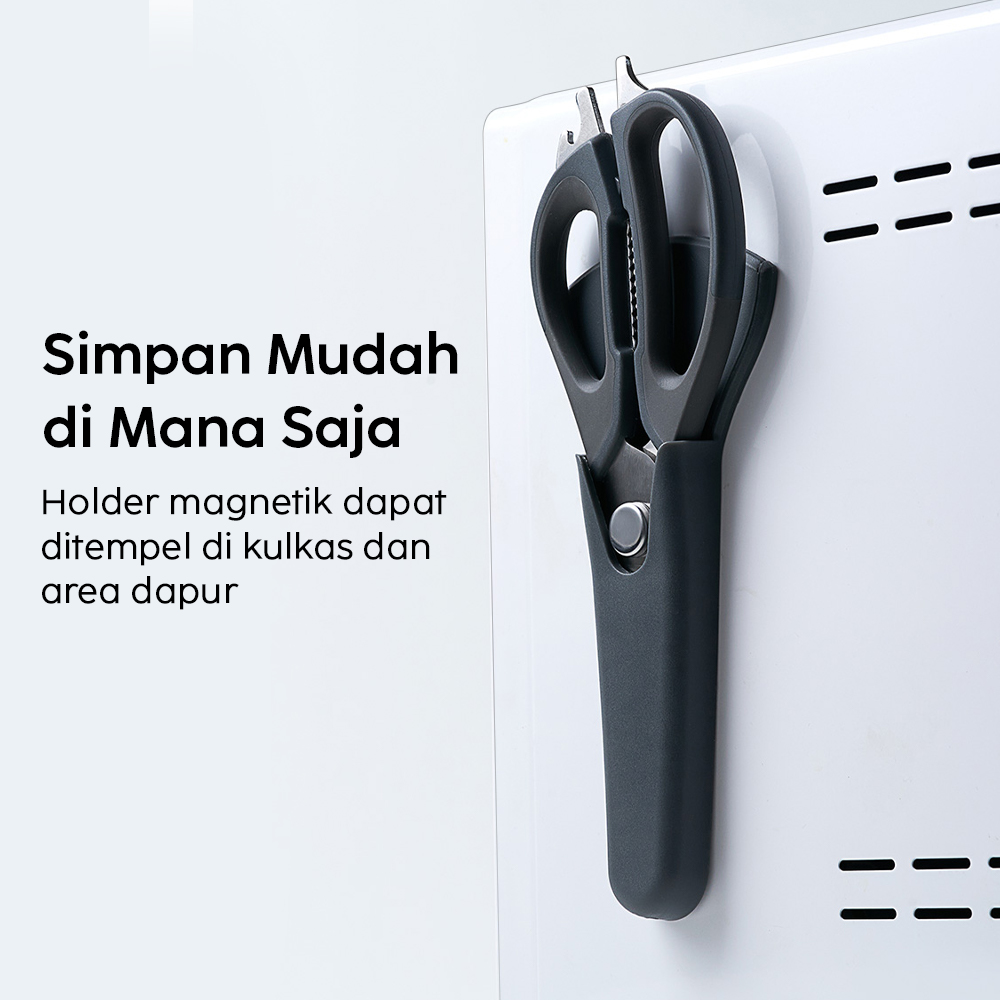 Gambar produk Huohou Gunting Dapur Multifunctional Detachable Scissors - HU0291