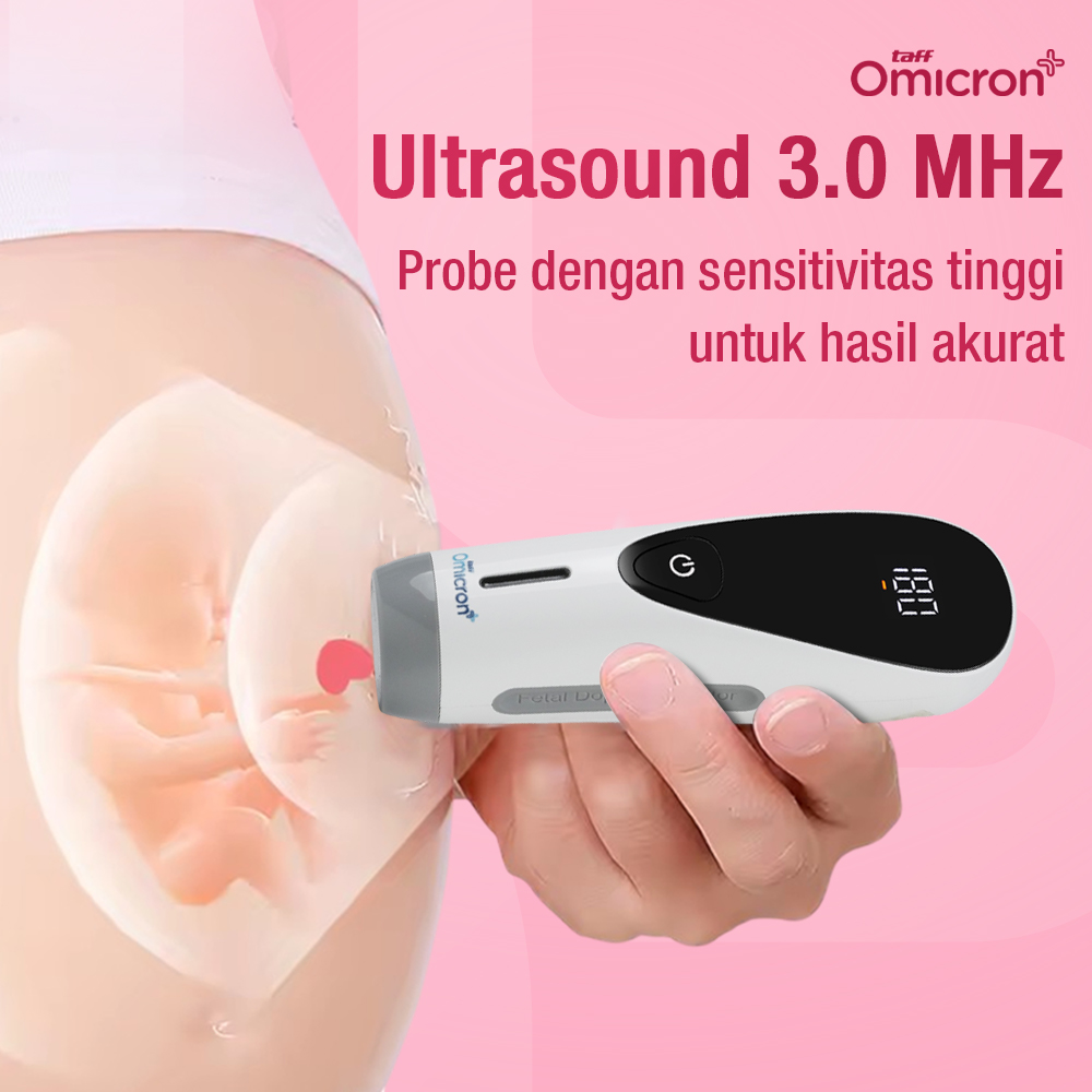 Gambar produk TaffOmicron Alat Deteksi Jantung Janin Fetal Doppler Heartrate Monitor - FH-A01