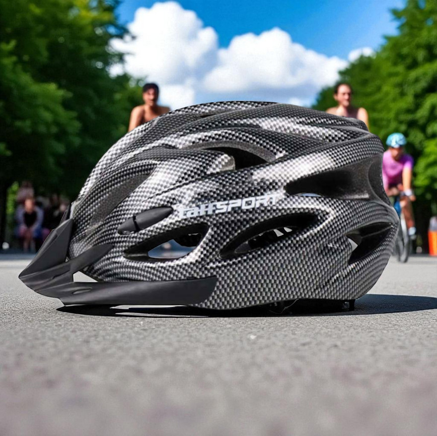 Gambar produk TaffSPORT Helm Sepeda Bicycle Road Bike Helmet EPS PVC 18 Air Vent - WX022