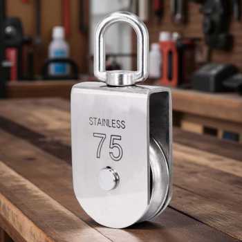 Gambar produk Mayrise Katrol Kerekan Swivel Pulley Stainless Steel 304 Single Wheel M75 - MAY304