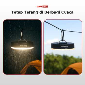 Gambar produk TaffLED Lampu LED Camping Tenda Waterproof Emergency COB Natural White - G198