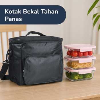 MYLO Tas Bekal Tahan Panas Dingin Insulated Cooler Bag 27.5x20x22.5cm - M457A