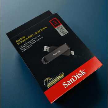 Gambar produk SanDisk Extreme PRO USB Dual Drive Up to 1000MB/s USB Type-C USB3.2 2TB - SDDDE1