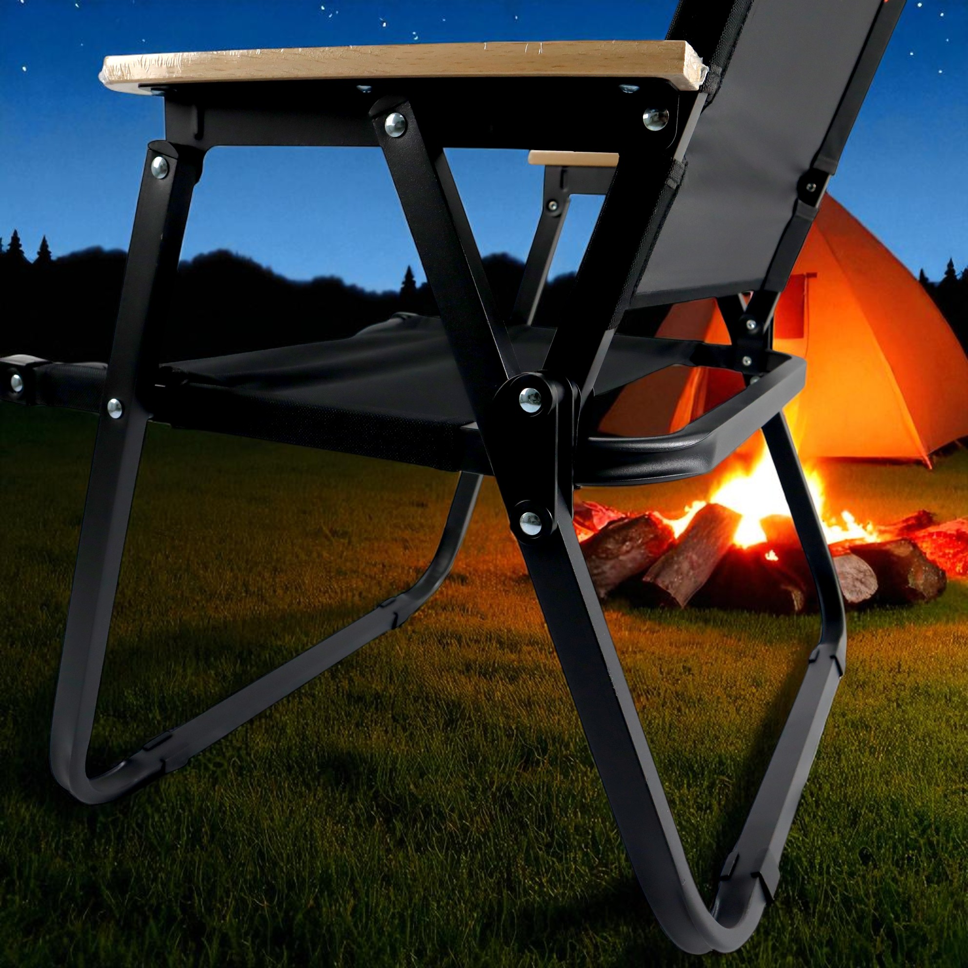Gambar produk TaffSPORT Kursi Lipat Outdoor Camping Portable Foldable Oxford 600D L - YH6