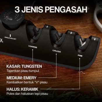 Gambar produk WAK Pengasah Pisau Dapur 4in1 Gunting Knife Sharpener Profesional - WK2003C
