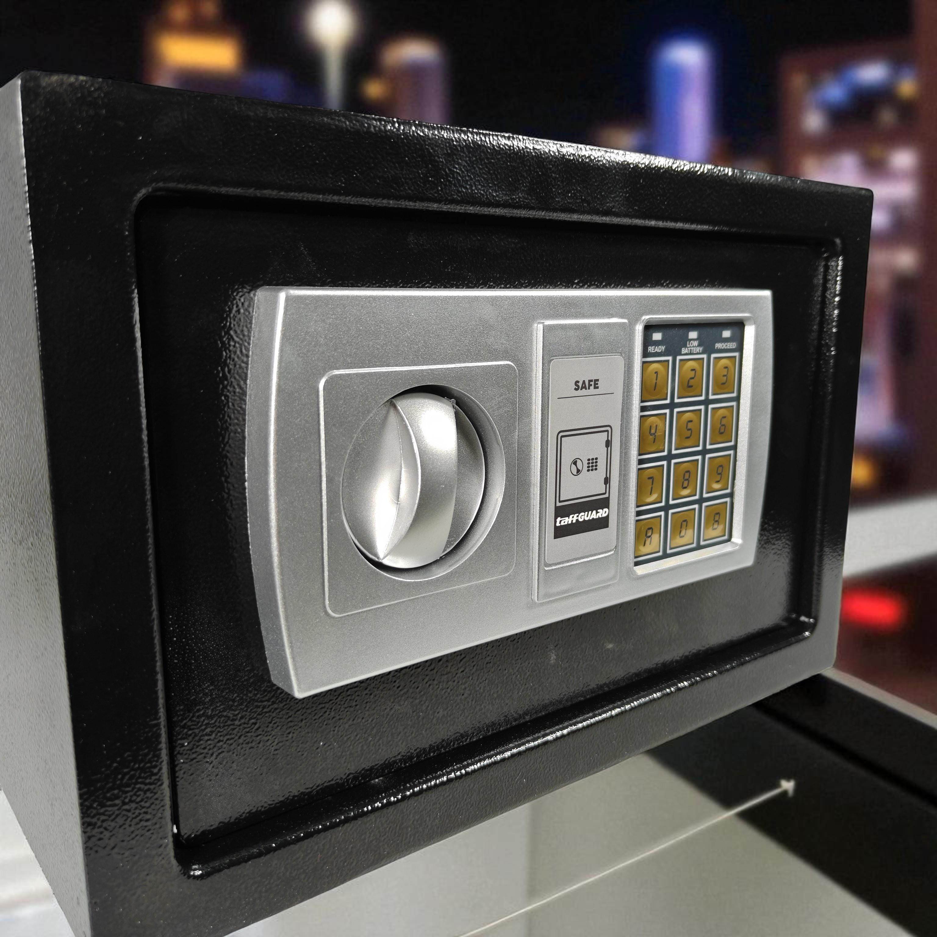 Gambar produk TaffGUARD Kotak Brankas Hotel Safety Box Password 8 Digit 31x20x20cm dengan Lubang Koin - 20E