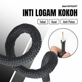 Gambar produk TaffSPORT Tali Paracord Panjat Tebing Climbing Rope 10mm Steel Buckle 20M - P4