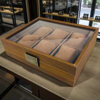 WBOX Kotak Jam Tangan Storage Organizer Wooden Elegant Watch Box - SKW148/SKW147