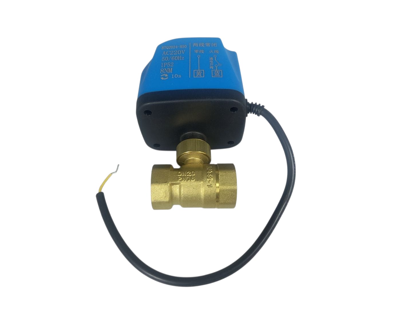 Gambar produk GRT Solenoid Valve Two Way Ball Brass Normally Close 220V 3/4 Inch - BTQ2024-H50