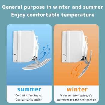 Gambar produk HOUSEEN Cover Angin AC Adjustable Air Conditioner Windshield Deflector - YH-JJ-80