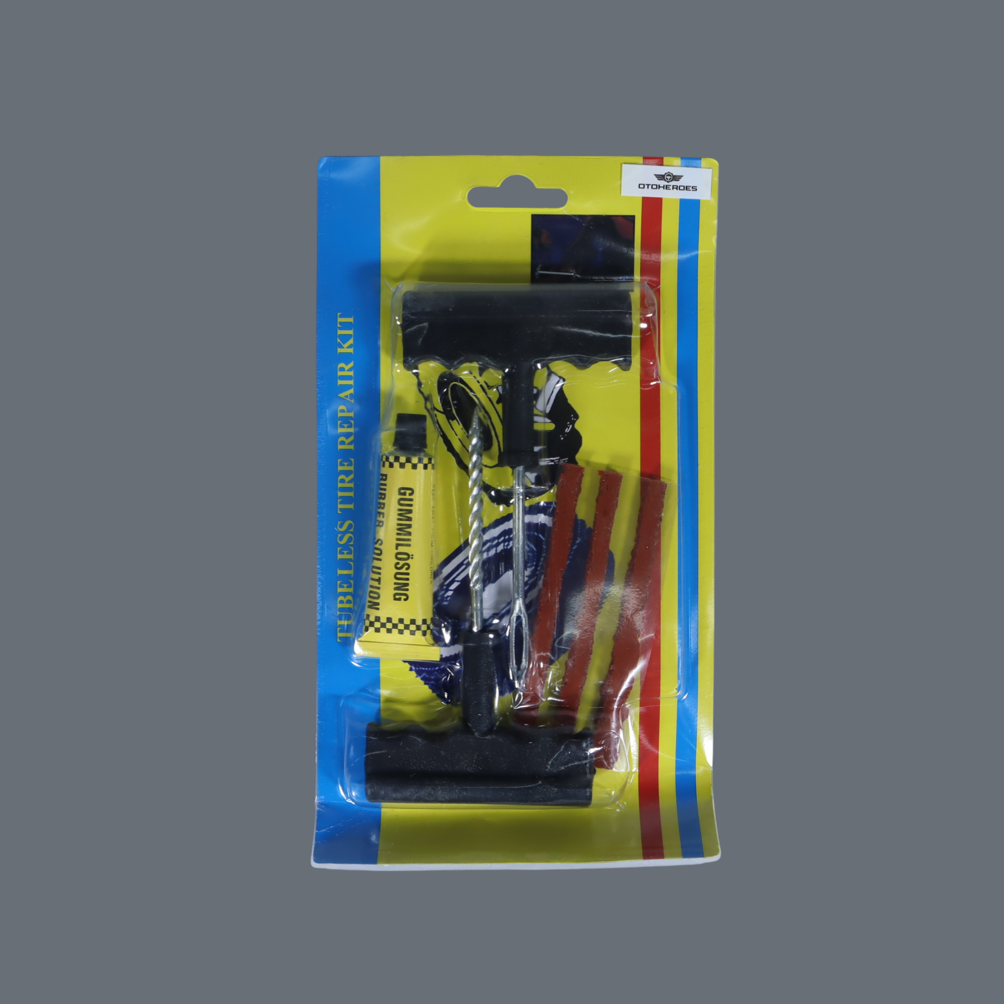 Gambar produk OTOHEROES Peralatan Tambal Ban Mobil Sepeda Motor Tubeless - KBTB02