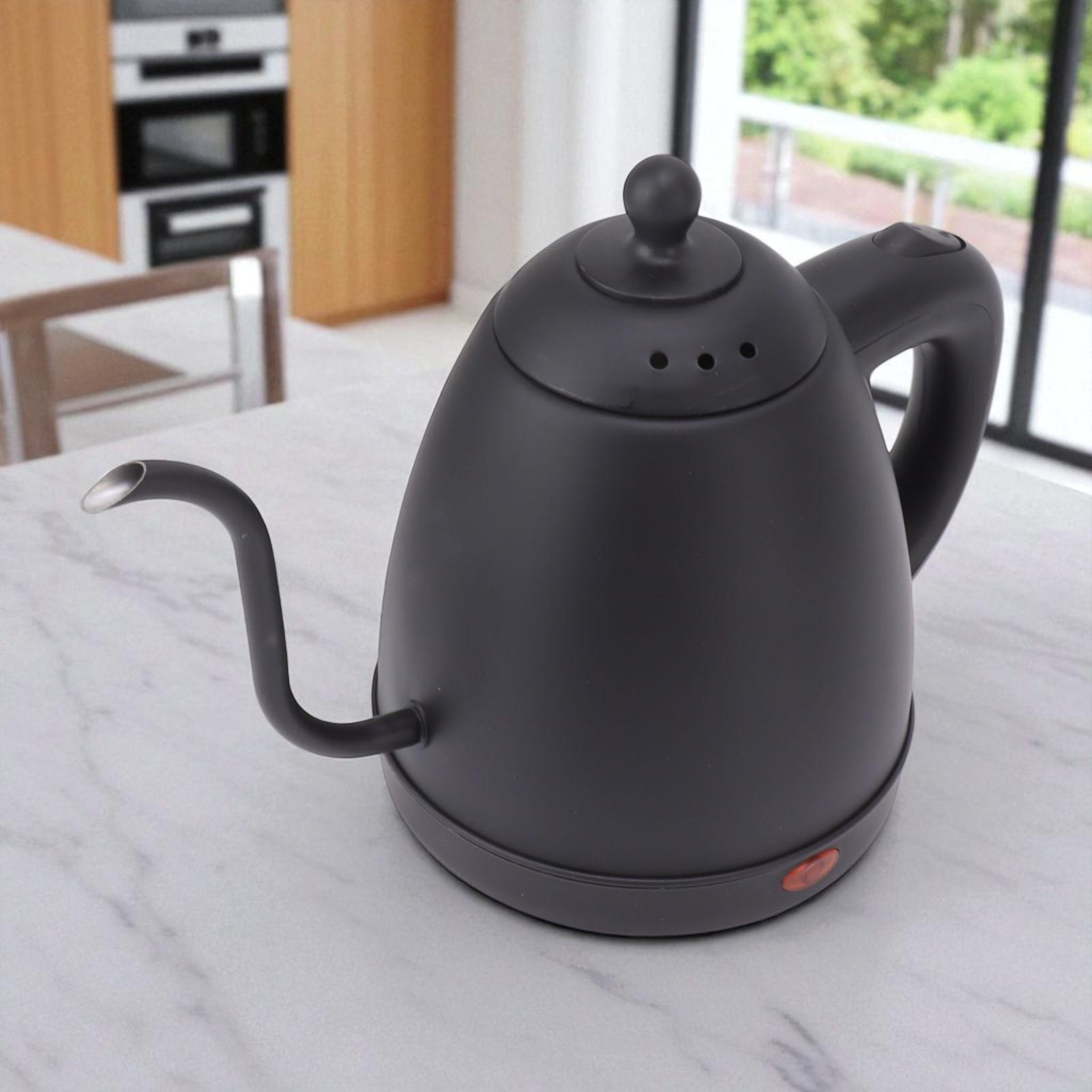 Gambar produk FMB Teko Listrik Kopi Pemanas Air Leher Angsa Pour Over 1360W - INU101