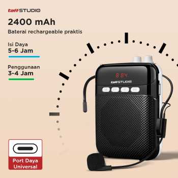 Gambar produk TaffSTUDIO Speaker Pinggang Bluetooth Voice Amplifier Wired 8W - S26
