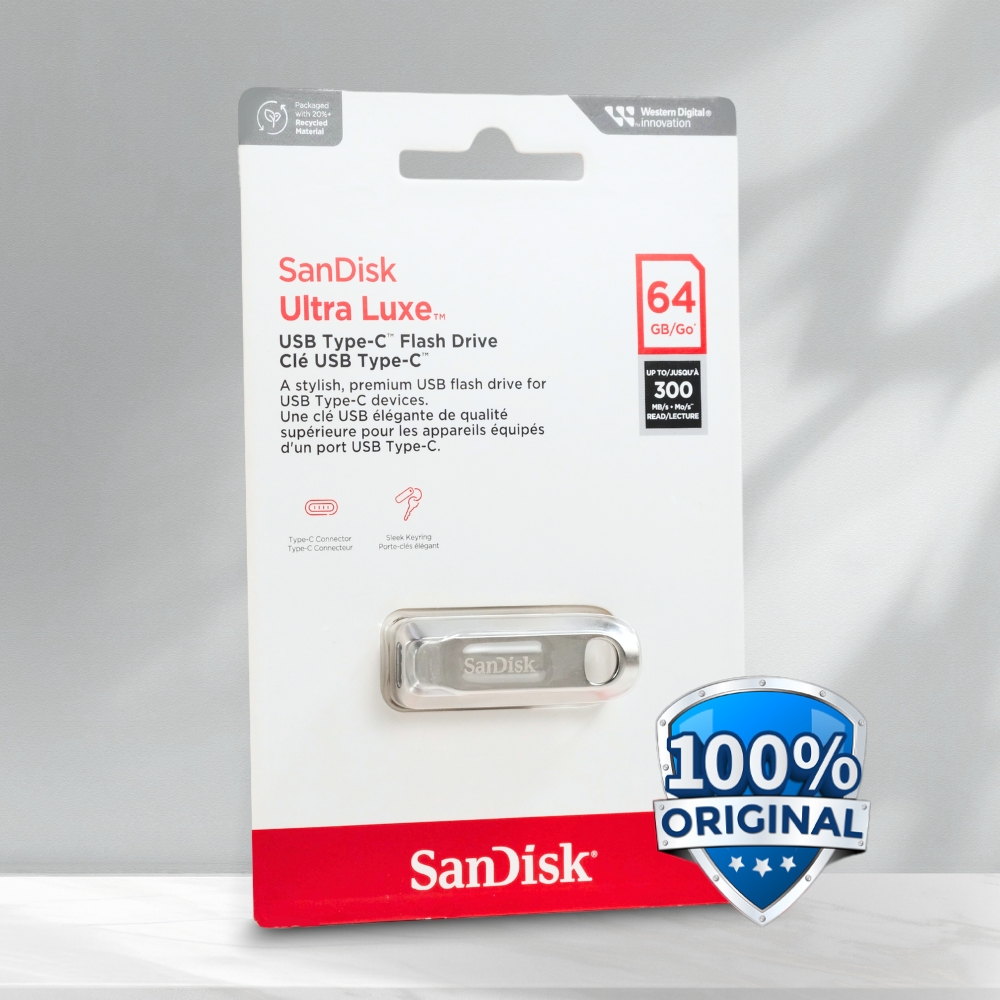 Gambar produk SanDisk Ultra Luxe Flashdisk USB Type C 3.2 Gen 1 64GB - SDCZ75