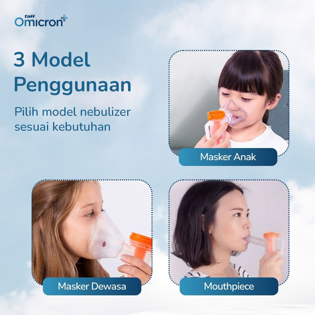 Gambar produk TaffOmicron Alat Terapi Pernapasan Compressor Nebulizer Inhaler - SZ5