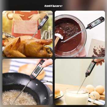 Gambar produk Taffware Termometer Pengukur Suhu Makanan Digital Daging Kopi Susu - TP101