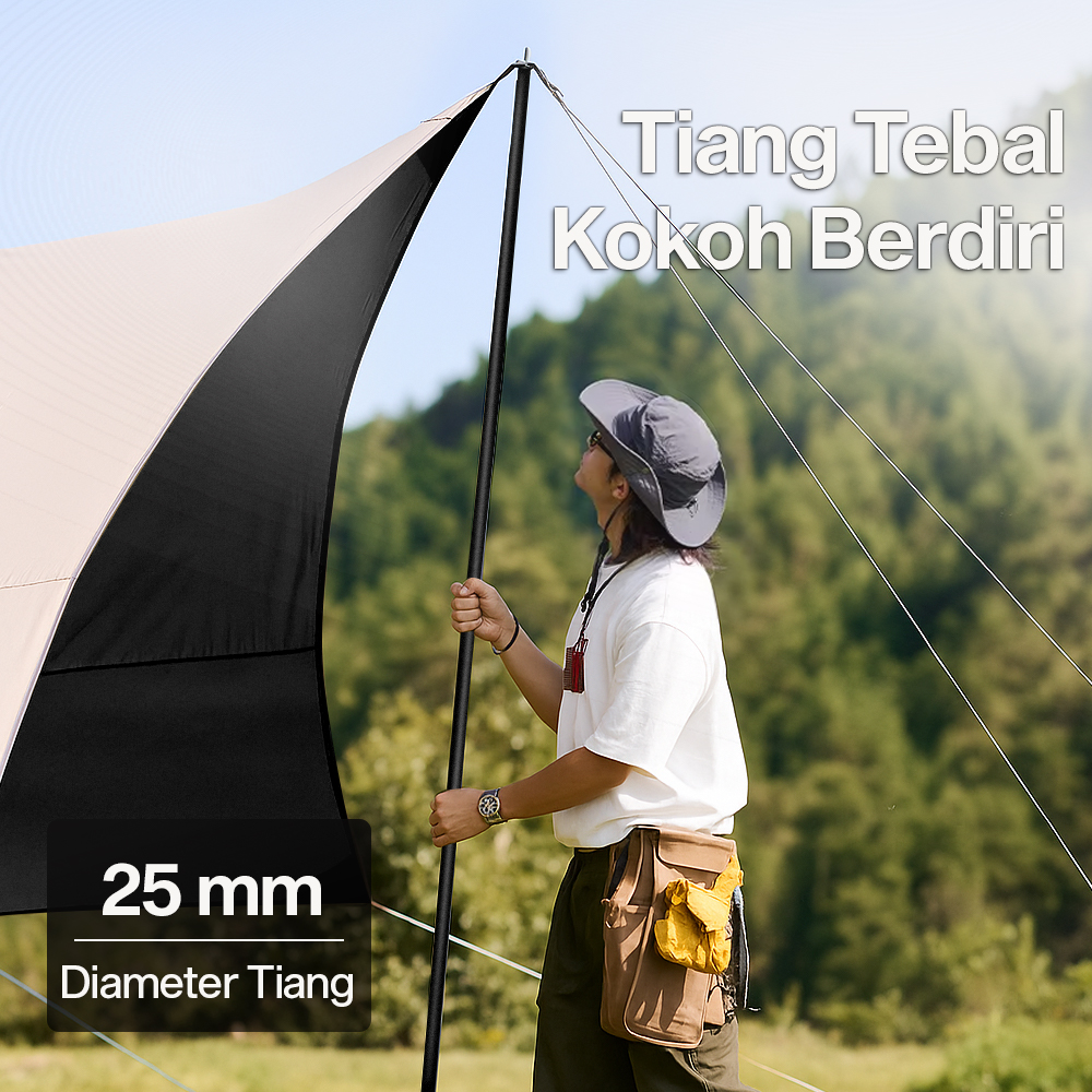 Gambar produk Joly Well Flysheet Terpal Tenda Camping Waterproof Anti UV 5.4x3.2M - S-T138
