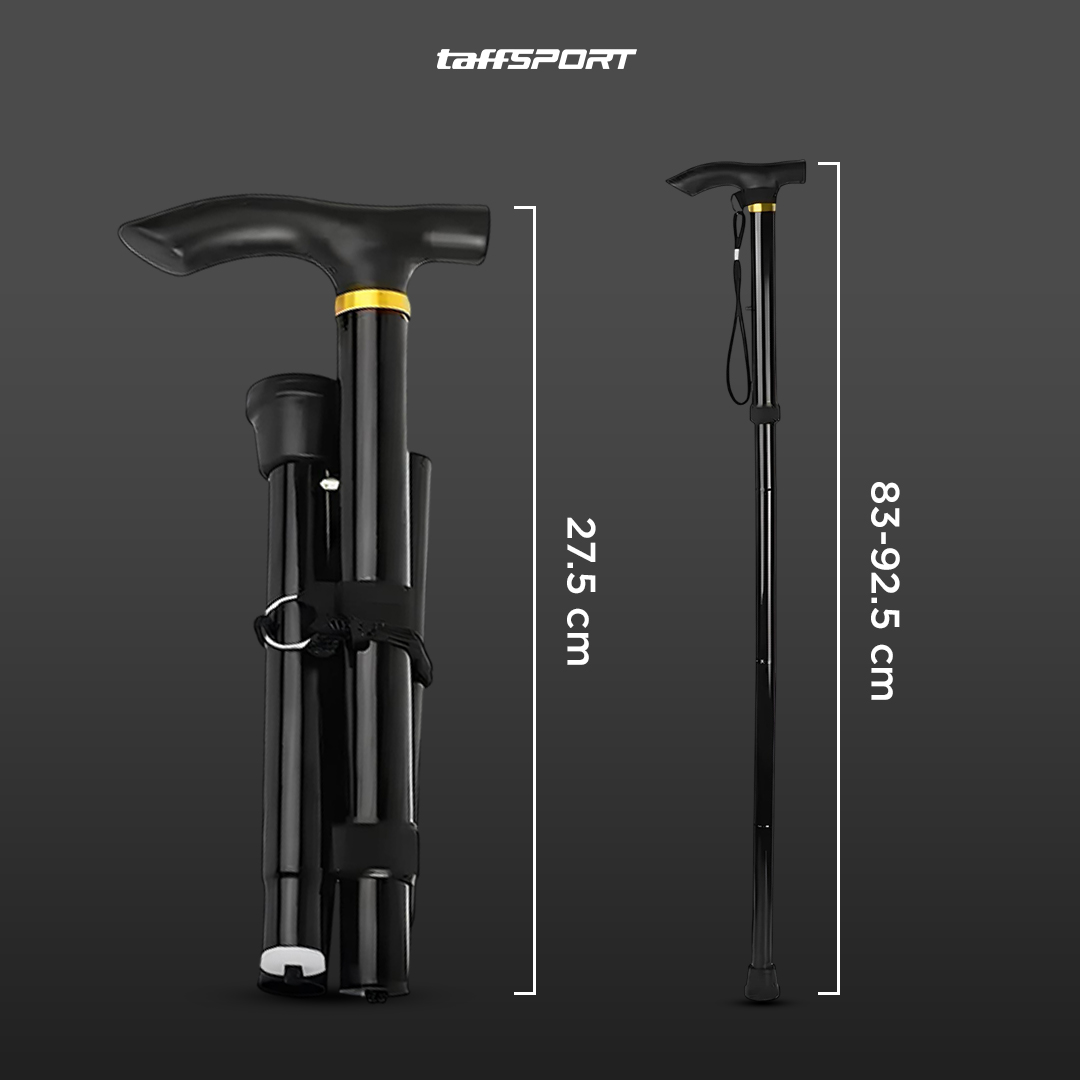 Gambar produk TaffSPORT Tongkat Hiking Lipat Trekking Pole Aluminium Alloy 92.5cm - Z4