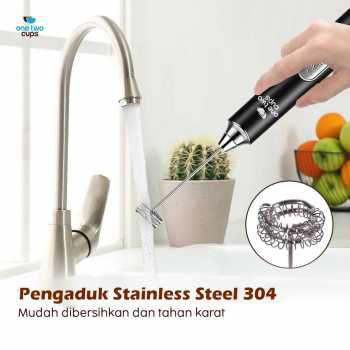 Gambar produk One Two Cups Hand Mixer Mini 2in1 Pengocok Telur Whisk Milk Frother - HM23
