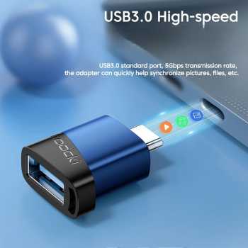 Gambar produk Toocki OTG Type C to USB 3.0 Adapter Converter 5Gbps with Lanyard - TZJTAC-JG01
