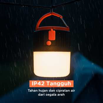 Gambar produk RDE Lampu LED Camping Tenda Solar Waterproof Cool White 4.5V 10W - HS-V65