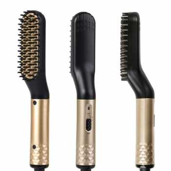 Gambar produk SHIZA Catokan Sisir Jenggot Pelurus Rambut Straightening Styling Comb - AO-030