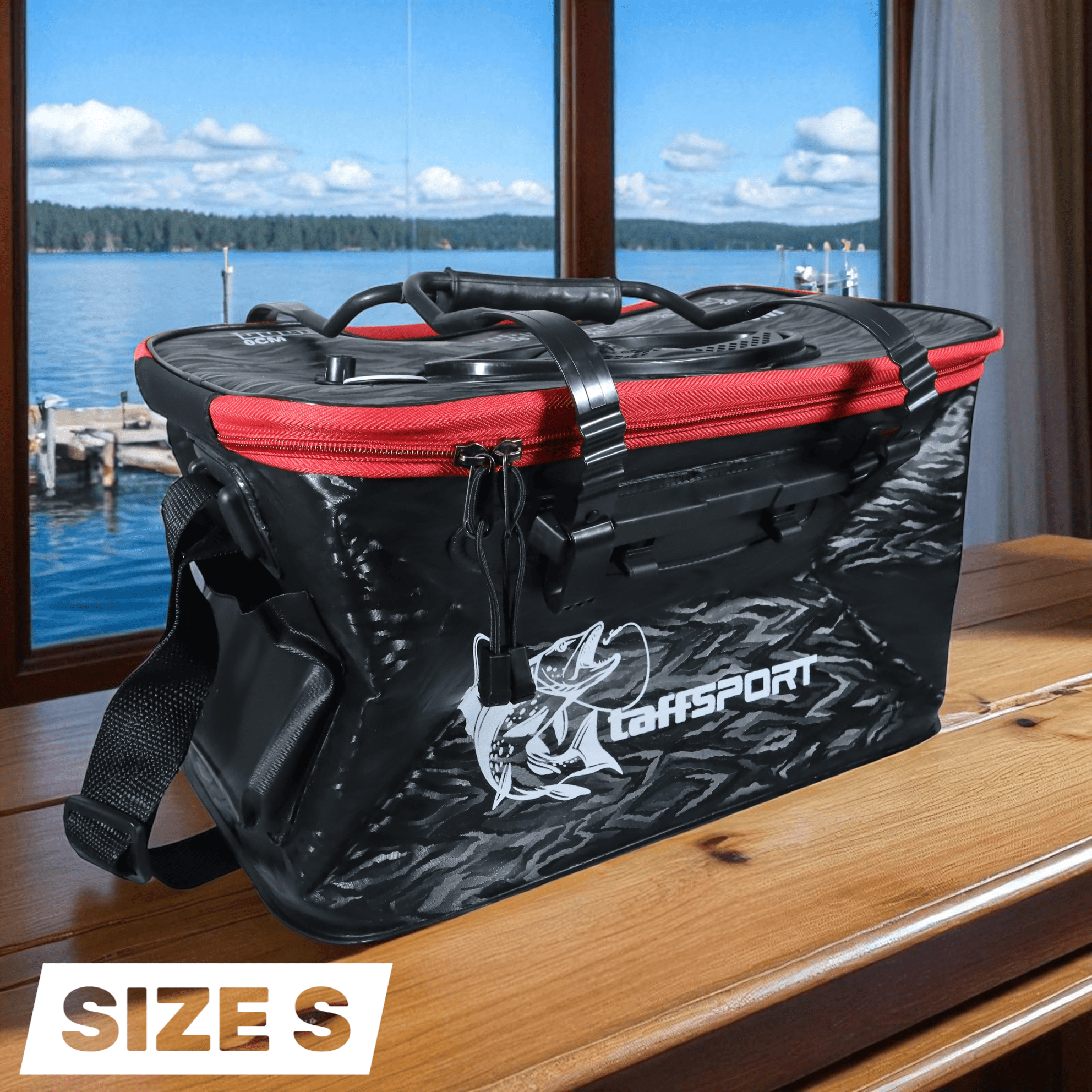 Gambar produk TaffSPORT Tas Perlengkapan Memancing 3D Foldable Fishing Bucket EVA S - INU122
