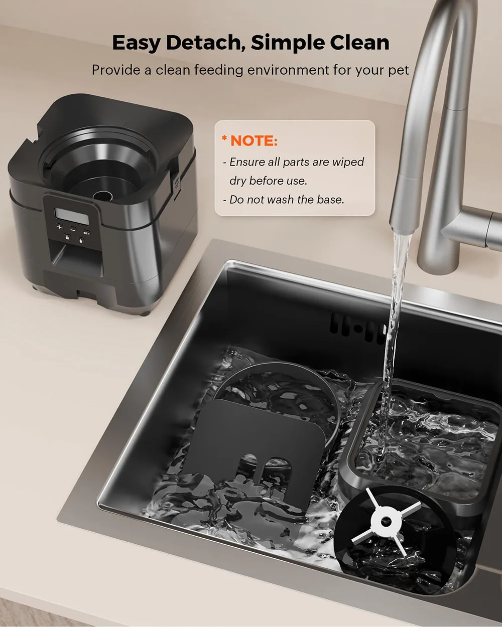 Gambar produk FMA Smart Pet Feeder Automatic Cat Dog Food Dispenser 2L - FM-2BT