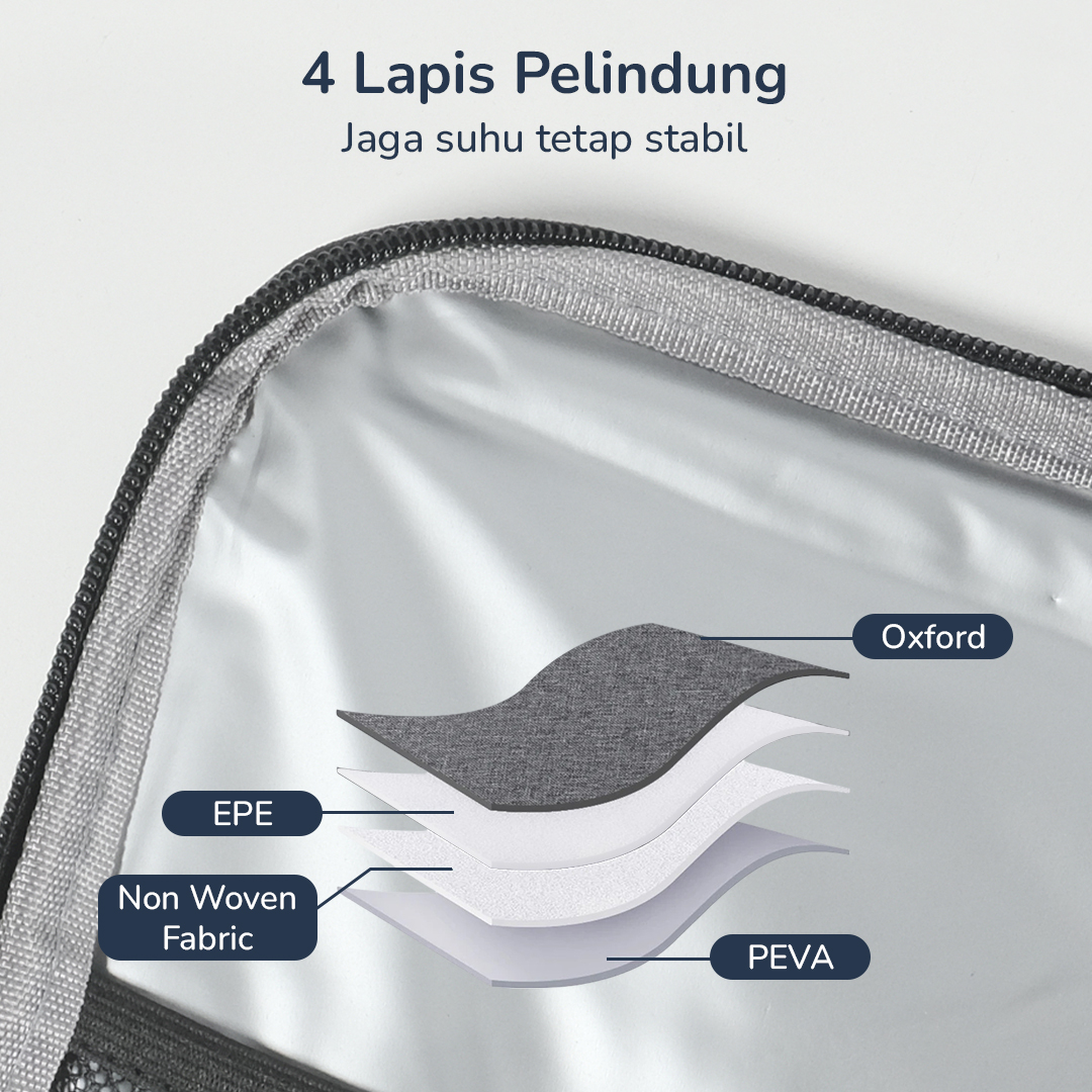 Gambar produk WILLSTAR Tas Piknik Hot and Cold Insulated Lunch Bag Leakproof 15L - WS23