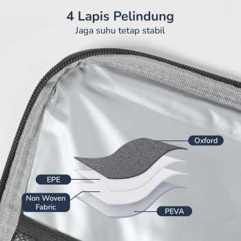 Gambar produk WILLSTAR Tas Piknik Hot and Cold Insulated Lunch Bag Leakproof 15L - WS23