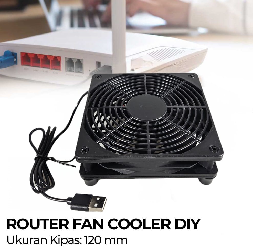 Gambar produk SXDOOL Router Fan Cooler Cooling Case DIY USB 120mm - SX120