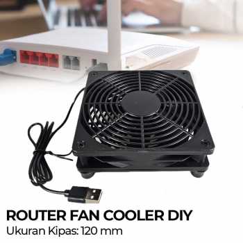 Gambar produk SXDOOL Router Fan Cooler Cooling Case DIY USB 120mm - SX120