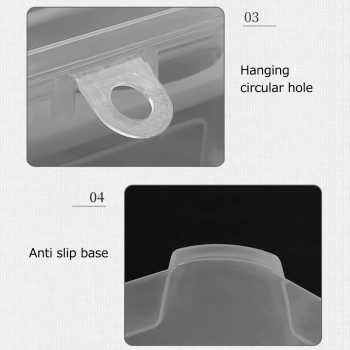 Gambar produk Gingira Tempat Telur Plastik 3 Sekat Portable Egg Box Shockproof - GG3