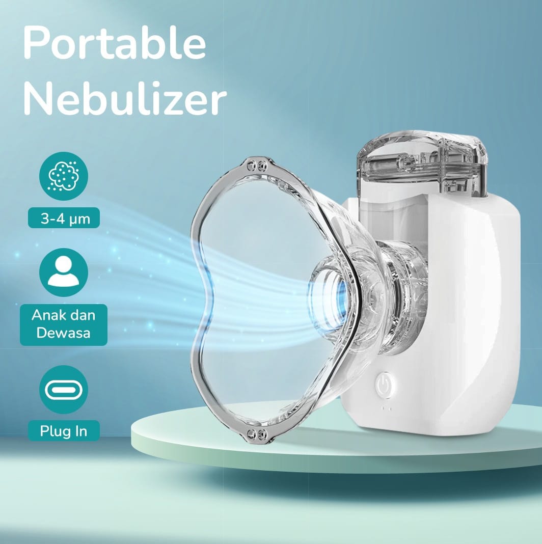 Gambar produk LEGGONG Alat Terapi Pernapasan Mesh Nebulizer Portable Inhaler Plug In - HSK-W005