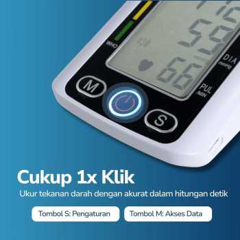 Gambar produk TaffOmicron Pengukur Tekanan Darah Tensimeter Digital Dual Power without Voice - BW-750