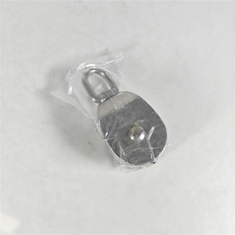Gambar produk ASOL Katrol Kerekan Mini Swivel Pulley Stainless Steel Double Wheel M50