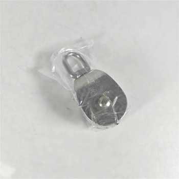 Gambar produk ASOL Katrol Kerekan Mini Swivel Pulley Stainless Steel Double Wheel M50