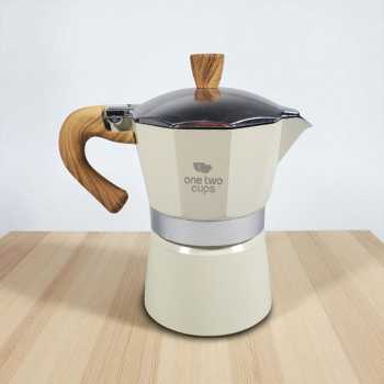 Gambar produk One Two Cups Moka Pot Espresso Coffee Maker 3 Cup 150ml with Heater - WY-03E