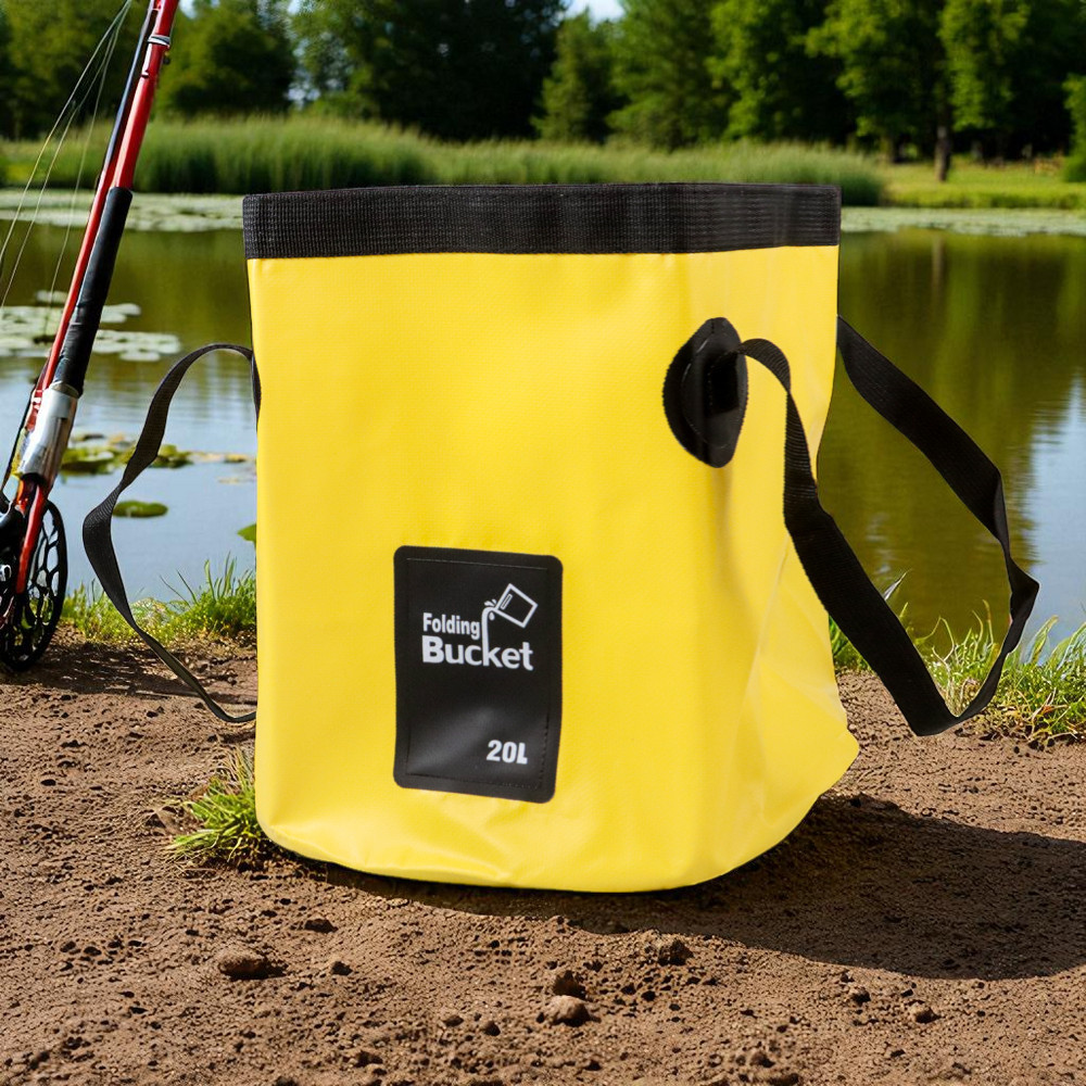 Gambar produk DILENI Ember Lipat Mancing Tempat Wadah Ikan 20L - D8524